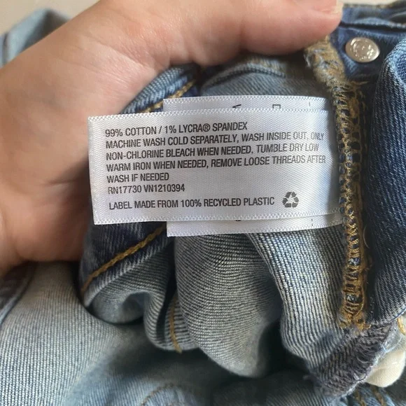 Universal Thread Light Blue Denim Overalls Size 12 / 31R Pockets Button Side EUC - Picture 8 of 9